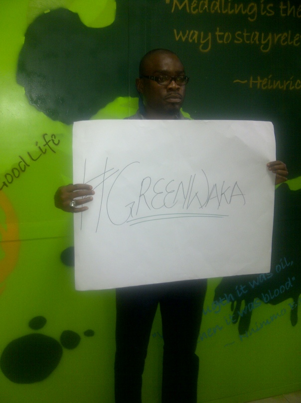 Posing for #GreenWaka